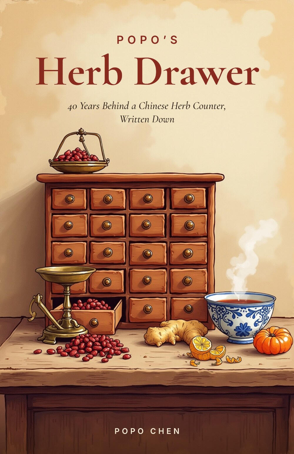 Cover of Popo’s Herb Drawer by Popo Chen